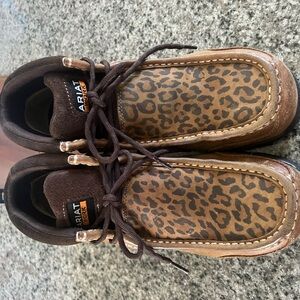 Ariat womens Edge Lte Moc Composite Toe Work Boot Desert Brown/Cheetah